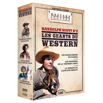 Coffret Randolph Scott 2 - 3 DVD Westerns de Légende