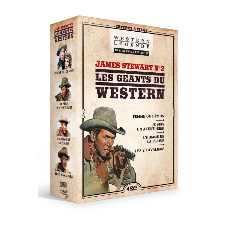 Coffret James Stewart n°2 - 4 DVD Westerns de Légende