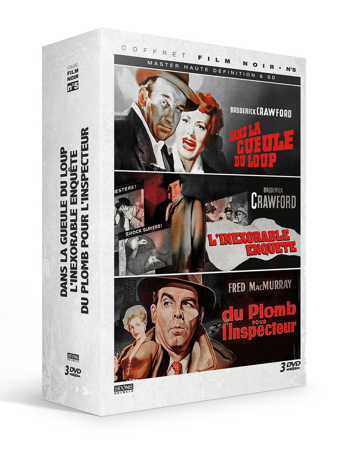 Coffret film noir n°5 - 3 DVD - Accueil