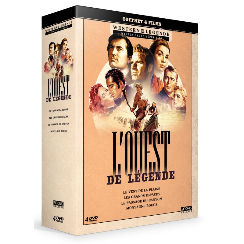 Coffret L'Ouest de Légende - 4 DVD Westerns de Légende
