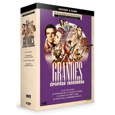 Coffret grandes épopées indiennes - 4 DVD Westerns de Légende