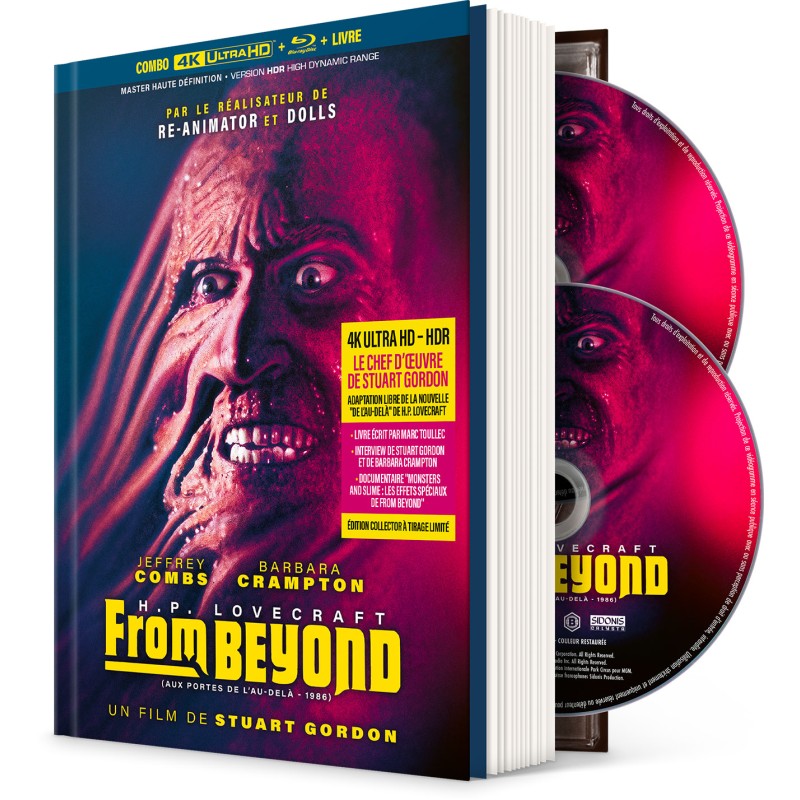 From Beyond - Aux portes de l'au-delà - Mediabook 4k Fantastique / Horreur / Science-Fiction