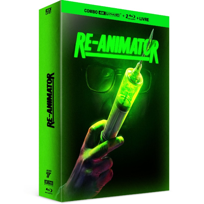 Re-animator - Combo 4k / Blu-Ray / Livre Fantastique / Horreur / Science-Fiction