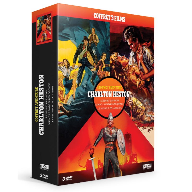 Coffret Charlton Heston Aventure - 3 DVD Aventure / Action