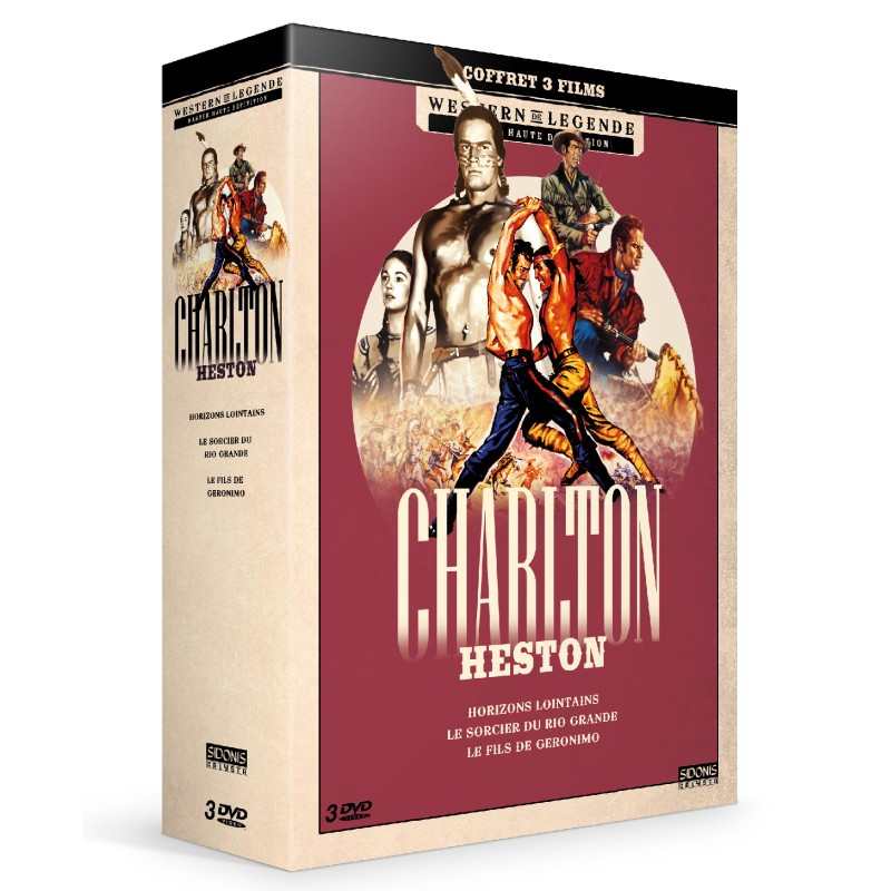 Coffret Charlton Heston Western - 3 DVD Westerns de Légende