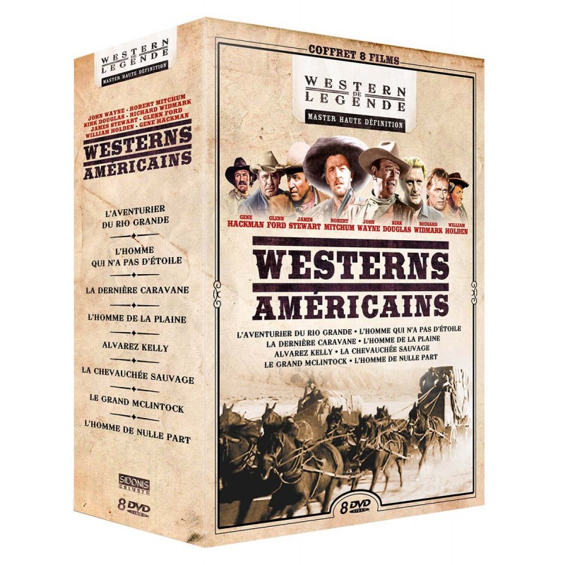 Coffret 8 Westerns américains Coffrets